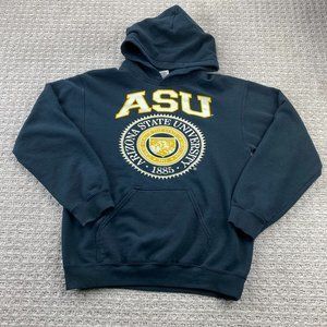 Arizona State University ASU Sweater Men Small S Black Pull Over Hoodie College